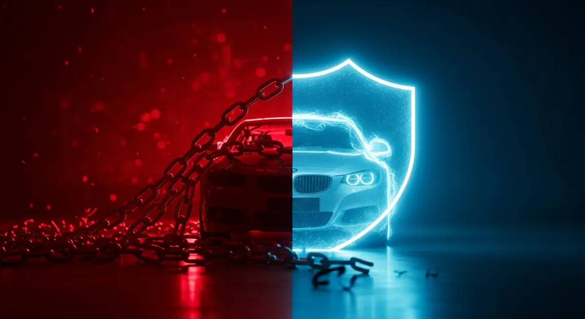 Car with outstanding finance risk vs protected